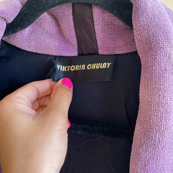 β¨Vintageβ¨ Victoria Chulay Wool Jacket Size L - Picture 2 of 5